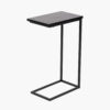 SOHO BLACK ASH VENEER & BLACK  SIDE TABLE - Image 2
