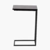 SOHO BLACK ASH VENEER & BLACK  SIDE TABLE - Image 3