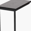 SOHO BLACK ASH VENEER & BLACK  SIDE TABLE - Image 4