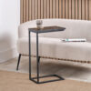 SOHO BLACK ASH VENEER & BLACK  SIDE TABLE - Image 5