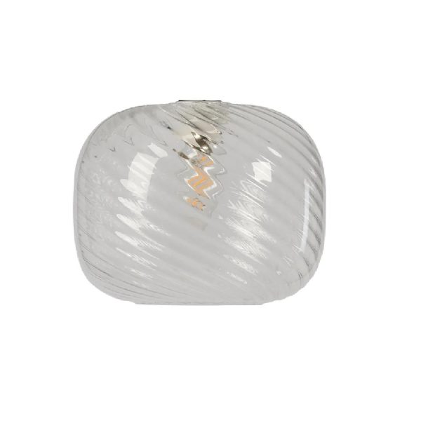 JESMOND CLEAR GLASS SWIRL NON ELEC PENDANT - Image 2