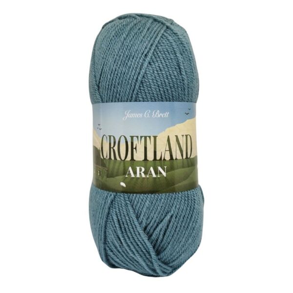 200g CROFTLAND ARAN SEAGREEN - Image 2