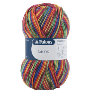 100g RAINBOW COLOUR FAB DOUBLE KNITTING YARN