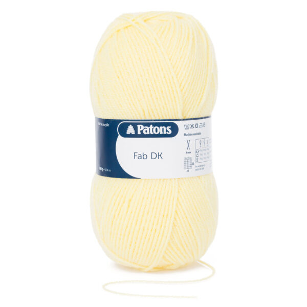 100g LEMON FAB DOUBLE KNITTING YARN