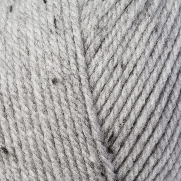 100g LIGHT GREY TWEED FAB DOUBLE KNITTING YARN - Image 2