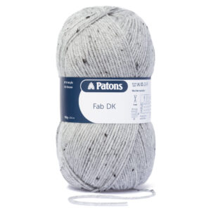 100g LIGHT GREY TWEED FAB DOUBLE KNITTING YARN