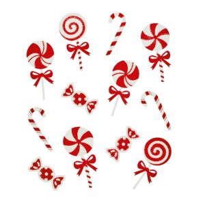 35cm GLITTER CANDY SWEETS WINDOW STICKER