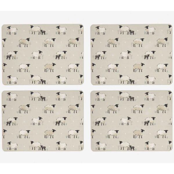 SET 4 HIGHLAND SHEEP PLACEMATS