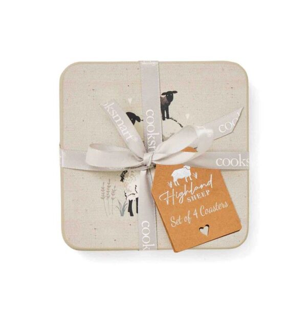 SET 4 HIGHLAND SHEEP COASTERS - Image 2