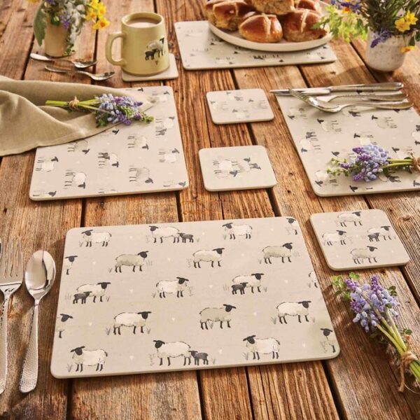 SET 4 HIGHLAND SHEEP COASTERS - Image 3