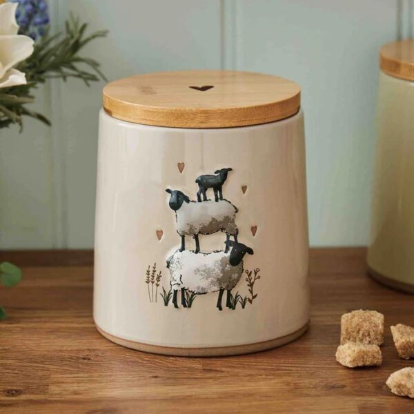 HIGHLAND SHEEP CANISTER BEIGE - Image 2