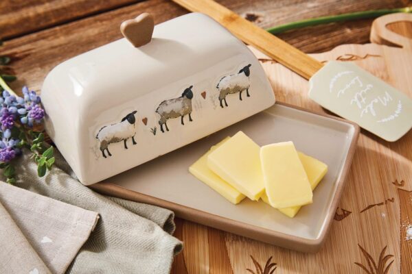 HIGHLAND SHEEP BUTTER DISH - Image 2