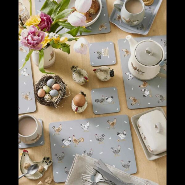 SET 4 HEN HOUSE LANE PLACEMATS - Image 3