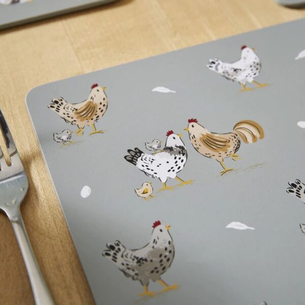 SET 4 HEN HOUSE LANE PLACEMATS - Image 4