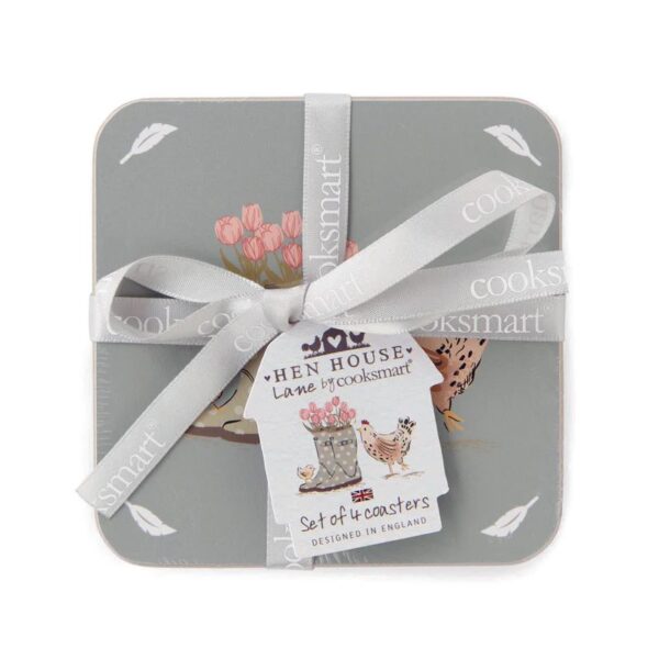 SET 4 HEN HOUSE LANE COASTERS - Image 5