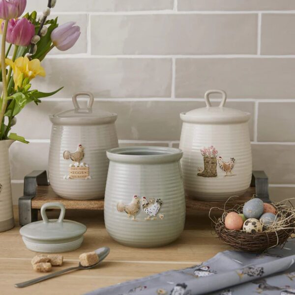 HEN HOUSE LANE CANISTER FARM FRESH EGGS - Image 3