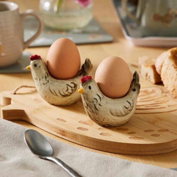 SET 2 HEN HOUSE LANE EGG CUPS - Image 3