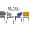 BLAKE NAVY DINING CHAIR - Image 3
