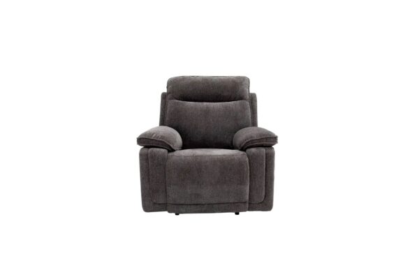 CADENZA E/RECLINING ARMCHAIR - CHARCOAL FABRIC