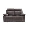 CADENZA 2 SEATER E/RECLINING SOFA - CHARCOAL FABRIC
