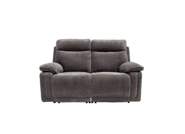 CADENZA 2 SEATER E/RECLINING SOFA - CHARCOAL FABRIC