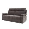 CADENZA 3 SEATER E/RECLINING SOFA - CHARCOAL FABRIC - Image 3