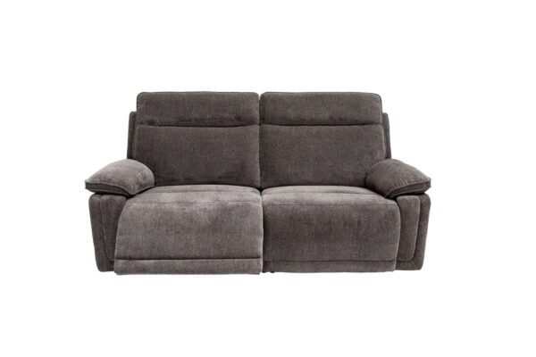 CADENZA 3 SEATER E/RECLINING SOFA - CHARCOAL FABRIC - Image 4