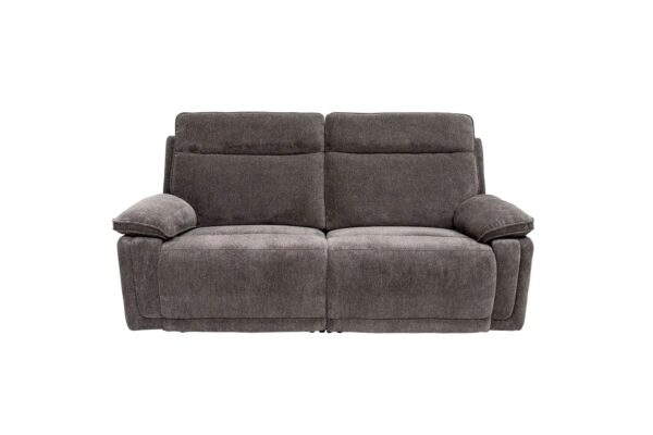 CADENZA 3 SEATER E/RECLINING SOFA - CHARCOAL FABRIC