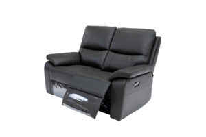 CANNES CHARCOAL 2 SEATER E/RECLINING SOFA