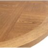 CARSON 1.2m ROUND OAK VENEER DINING TABLE - Image 3