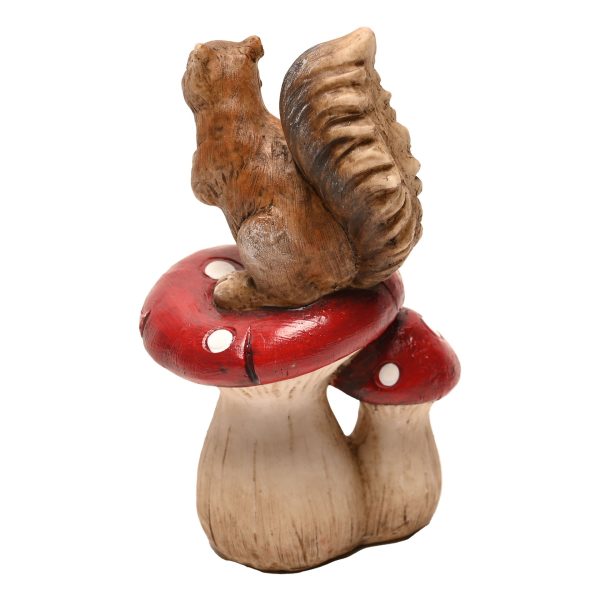 SQUIRREL STANDING ON MUSHROOMS O/MENT - Image 3