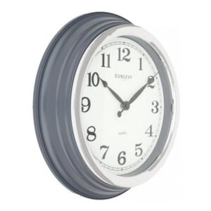 14in GREY CLASSIC WALL CLOCK