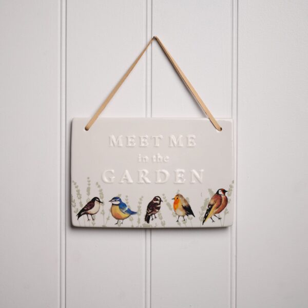 BIRDS MEET ME IN THE GARDEN PLAQUE - Image 2