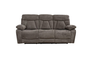 COLSTON DARK GREY 3 SEATER SOFA - M/RECLINING