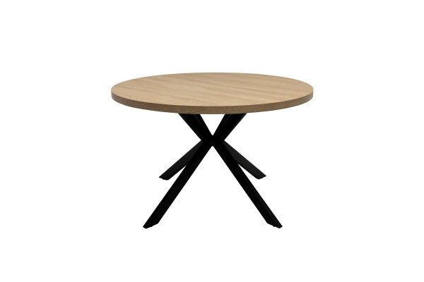 DALTON 1.2m ROUND DINING TABLE - LT OAK