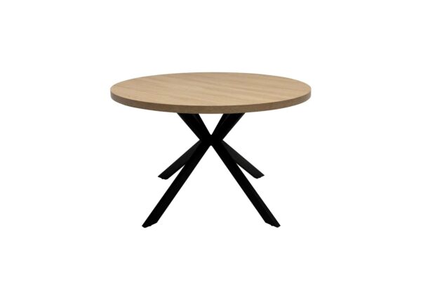 DALTON 1.2m ROUND DINING TABLE - LT OAK