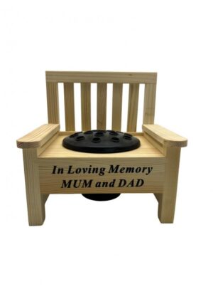 MUM & DAD BENCH w/ GRAVE POT