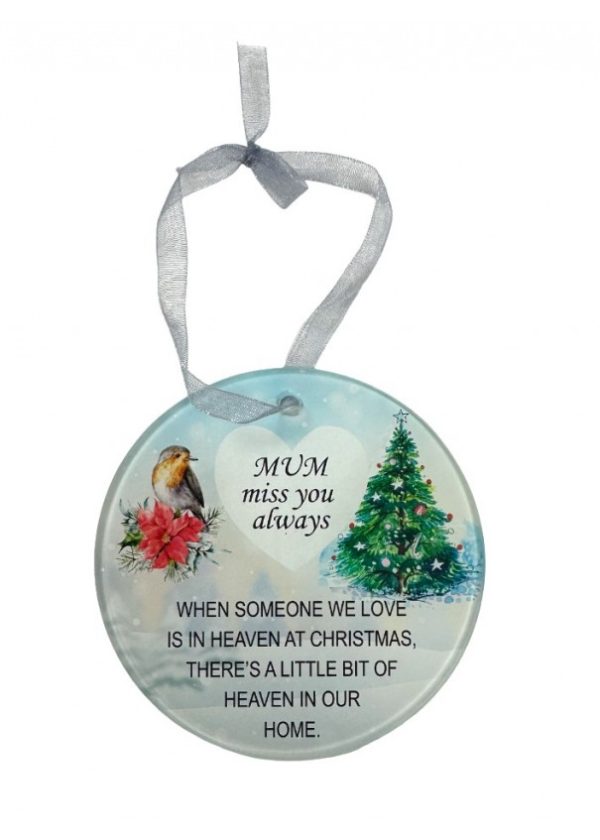 MUM - ROBIN TREE HANGING DISC