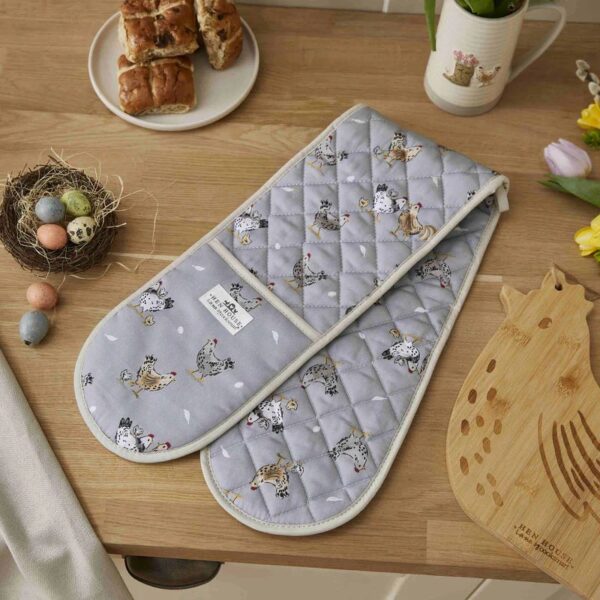 HEN HOUSE LANE DOUBLE OVEN GLOVE - Image 2