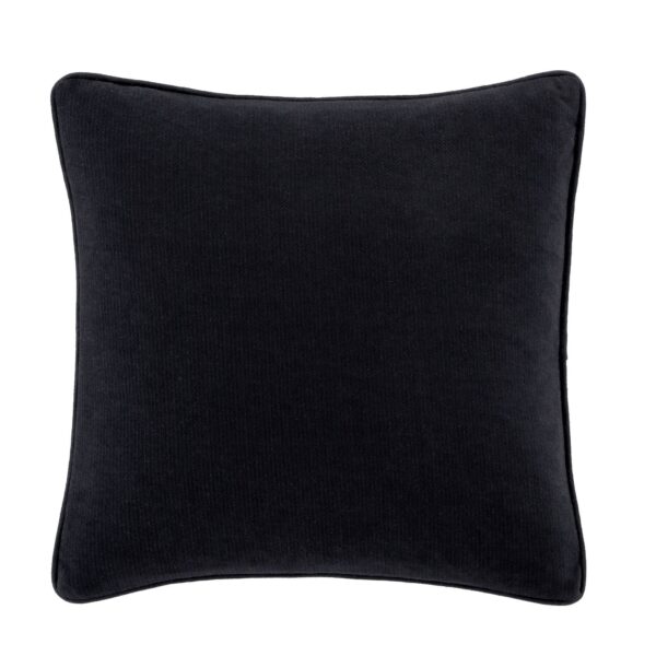 45cm WILSON VELVET BLACK CUSHION - Image 3