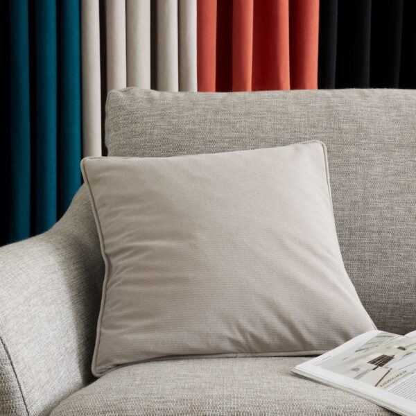 45cm WILSON VELVET GREY CUSHION
