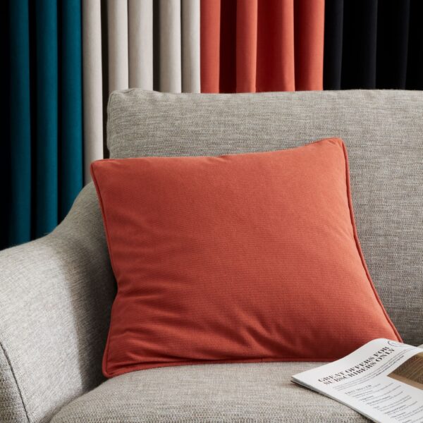 45cm WILSON VELVET TERRACOTA CUSHION