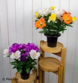 ROSE MIX GRAVE POT
