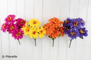 CARNIVAL ZINNIA BUNCH - 4 AST