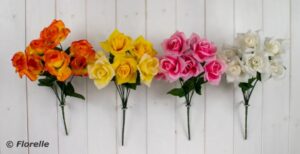 GARDEN ROSE BUNCH - 4 ASST