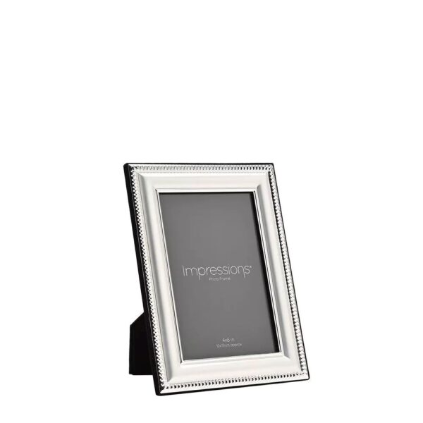 4x6 SILVER PLATED PATTERNED EDGE P/FRAME - Image 2