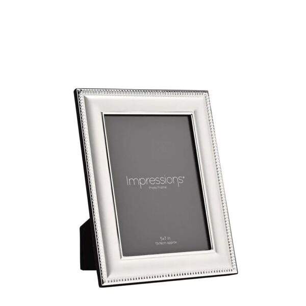 5x7 SILVER PLATED PATTERNED EDGE P/FRAME - Image 2
