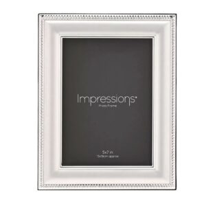 5x7 SILVER PLATED PATTERNED EDGE P/FRAME