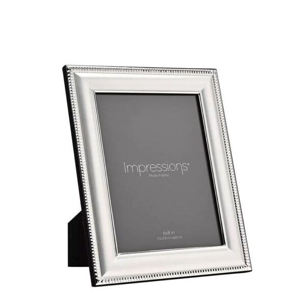 6x8 SILVER PLATED PATTERNED EDGE P/FRAME - Image 2