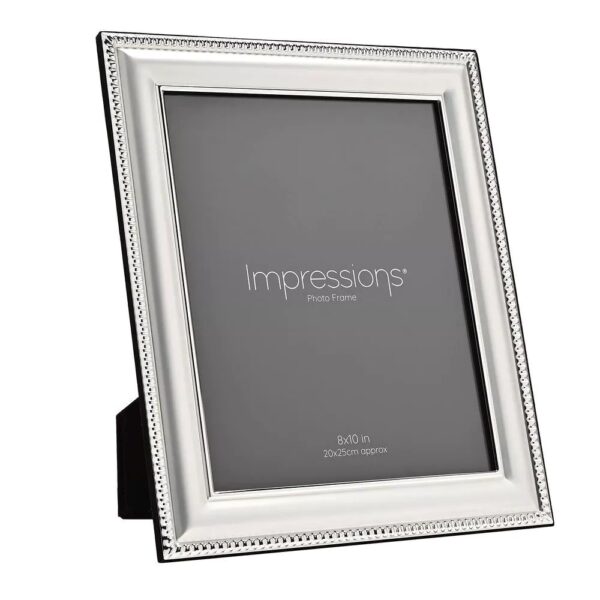 8x10 SILVER PLATED PATTERNED EDGE P/FRAME - Image 2